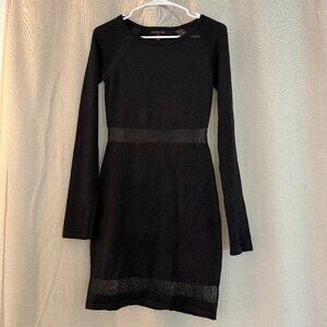 Material Girl Sparkly Black Dress